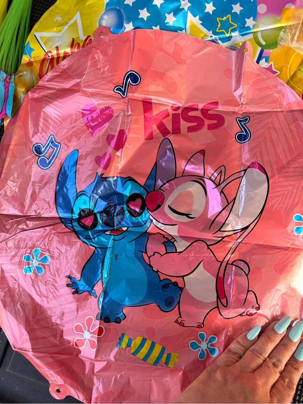 Disney Pink & Blue Stitch and Angel Birthday Party Pack